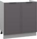 Миниатюра изображения товара Шкаф под мойку Arvento Корнелия Флок-плюс НШ80м (графит софт)