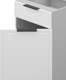 Миниатюра изображения товара Шкаф-стол кухонный Arvento Корнелия Флок-плюс НШ40р1ш без столешницы (белый софт)