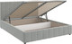 Миниатюра изображения товара Полуторная кровать Bravo Мебель Нельсон Вертикаль 120x200 с ПМ Стандарт 5 вариант (светло-серый)