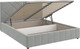 Миниатюра изображения товара Полуторная кровать Bravo Мебель Нельсон Линия 120x200 с ПМ Стандарт 5 вариант (светло-серый)