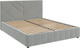 Миниатюра изображения товара Полуторная кровать Bravo Мебель Нельсон Линия 120x200 с ПМ Стандарт 5 вариант (светло-серый)