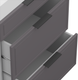 Миниатюра изображения товара Шкаф-стол кухонный Arvento Корнелия Флок-плюс НШ60р3ш без столешницы (графит софт)