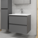 Миниатюра изображения товара Тумба под умывальник Lauter Mia 60 (графит)