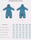 Миниатюра изображения товара Комбинезон прогулочный детский MOWbaby Eskimo / 158/14-74 (р.74, аквамарин)