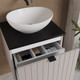 Миниатюра изображения товара Тумба под умывальник Lauter Melisa 50 (кашемир п/мат, три ручки в комплекте)
