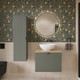 Миниатюра изображения товара Тумба под умывальник Lauter Melisa 60 (серо-зеленый п/мат, три ручки в комплекте)