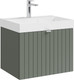 Миниатюра изображения товара Тумба под умывальник Lauter Melisa 60 (серо-зеленый п/мат, три ручки в комплекте)