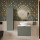 Миниатюра изображения товара Тумба под умывальник Lauter Melisa 60 (серо-зеленый п/мат, три ручки в комплекте)