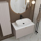 Миниатюра изображения товара Тумба под умывальник Lauter Melisa 80 (кашемир п/мат, три ручки в комплекте)