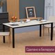 Миниатюра изображения товара Обеденный стол Millwood Сеул 180x80x75 (дуб белый Craft/металл черный)
