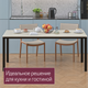 Миниатюра изображения товара Обеденный стол Millwood Сеул 180x80x75 (дуб белый Craft/металл черный)