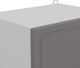 Миниатюра изображения товара Шкаф навесной для кухни Arvento Корнелия Флок-плюс ВШ50 (графит софт)