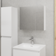 Миниатюра изображения товара Шкаф с зеркалом для ванной Lauter Mia 60 (белый глянец)