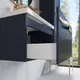 Миниатюра изображения товара Тумба под умывальник Lauter Eva 69 (гранатовый полуматовый, ручка золото матовая сталь)
