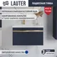 Миниатюра изображения товара Тумба под умывальник Lauter Eva 69 (гранатовый полуматовый, ручка золото матовая сталь)