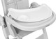 Миниатюра изображения товара Стульчик для кормления NINO Tummy / YY3-3 (белый)