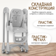 Миниатюра изображения товара Стульчик для кормления NINO Tummy / YY3-3 (серый)