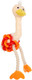 Миниатюра изображения товара Игрушка для собак ZooZooZoo Страус Мини 39027/ZZ (бежевый/оранжевый)