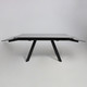 Миниатюра изображения товара Обеденный стол Аврора Монако 1600/2240x900 (камень серый Greys Grey/черный матовый)