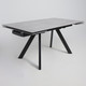 Миниатюра изображения товара Обеденный стол Аврора Монако 1600/2240x900 (камень серый Greys Grey/черный матовый)