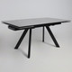 Миниатюра изображения товара Обеденный стол Аврора Монако 1600/2240x900 (камень серый Greys Grey/черный матовый)