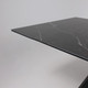 Миниатюра изображения товара Обеденный стол Аврора Монако 1600/2240x900 (камень черный Greys Black/черный матовый)