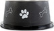 Миниатюра изображения товара Миска для животных ZooZooZoo Лапки и косточки SWT-6017-500/black (черный)