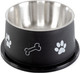 Миниатюра изображения товара Миска для животных ZooZooZoo Лапки и косточки SWT-6017-800/black (черный)