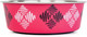 Миниатюра изображения товара Миска для животных ZooZooZoo Ромбы SWT-6001-450/rhomb (розовый)