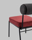 Миниатюра изображения товара Стул Stool Group Ponpoun / OTE-SH 460+241 (темно-серый/бордо)