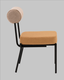 Миниатюра изображения товара Стул Stool Group Ponpoun / OTE-SH 170+272 (бежевый/терракотовый)