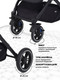 Миниатюра изображения товара Детская прогулочная коляска MOWbaby Turbo 2.0 / MB021 (черный)