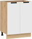 Миниатюра изображения товара Шкаф-стол кухонный ТриЯ Гренада 1Н6 (дуб крафт золотой/холст белый)