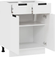 Миниатюра изображения товара Шкаф-стол кухонный ТриЯ Гренада 1Н6Я1 (белый/холст белый)