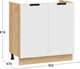 Миниатюра изображения товара Шкаф под мойку ТриЯ Гренада 1Н8М (дуб крафт золотой/холст белый)