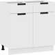 Миниатюра изображения товара Шкаф-стол кухонный ТриЯ Гренада 1Н8Я1 (белый/холст белый)