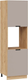 Миниатюра изображения товара Шкаф-пенал кухонный ТриЯ Гренада 1П6 (дуб крафт золотой/холст латте)
