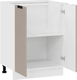 Миниатюра изображения товара Шкаф-стол кухонный ТриЯ Гренада 1Н6 (белый/холст латте)