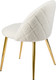 Миниатюра изображения товара Стул Mio Tesoro Симона DC-125 (белый/золото)
