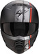 Миниатюра изображения товара Мотошлем Scorpion Exo Combat II Lord (р. S, черный матовый/красный)