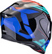 Миниатюра изображения товара Мотошлем Scorpion Exo Exo-R1 Evo Air Blaze (р. M, черный/синий/красный)