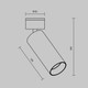 Миниатюра изображения товара Спот Maytoni Focus Led C055CL-L12B2.7K-W-B