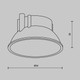 Миниатюра изображения товара Рефлектор для светильника Maytoni Alfa Led Ring8-10W-RD-W