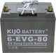 Миниатюра изображения товара Аккумуляторная батарея Kijo 12V 6-EVG-80Ah M6+DIN / 6-EVG-80 (80 А/ч)