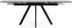 Миниатюра изображения товара Обеденный стол Notta Вилли 140/200x80 (белый мрамор/черный )