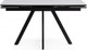 Миниатюра изображения товара Обеденный стол Notta Вилли 140/200x80 (белый мрамор/черный )