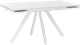 Миниатюра изображения товара Обеденный стол Notta Вилли 140/200x80 (белый мрамор/белый)