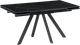 Миниатюра изображения товара Обеденный стол Notta Вилли 140/200х80х75 (черный мрамор/черный )