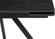Миниатюра изображения товара Обеденный стол Notta Вилли 140/200х80х75 (черный мрамор/черный )
