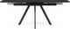 Миниатюра изображения товара Обеденный стол Notta Вилли 140/200х80х75 (черный мрамор/черный )